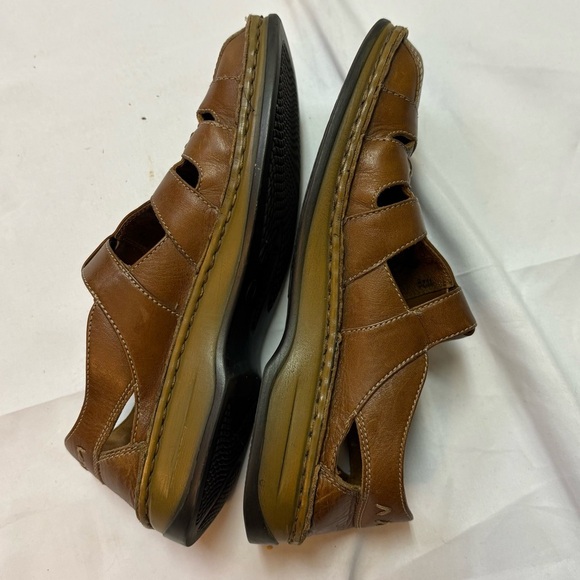 Josef Seibel Women’s 36 Fisherman Sandals Leather Square Closed Toe Cage Shoe - Picture 6 of 12